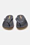 Men Brand Logo Slip On Flip Flops, Black/Brown - 3
