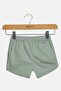 Kids Girl Solid Basic Shorts, Sage Green - 2