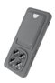 Xiaomi Redmi Note 15 4g Compatible Kelvin Silicone with Business Card Holder - Gray - 3