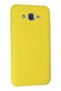 Samsung Galaxy J7 Compatible Case Nano Velvet Silicone - Yellow - 3