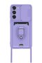 Samsung Galaxy S23 Plus Compatible Case Zuma Silicone with Business Card Holder and Ring - Lilac Bezoss - 2