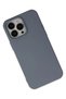 Apple iPhone 14 Pro Compatible Case with Velvet Silicone Inside - Gray - 3