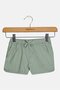 Toddlers Girl Solid Basic Shorts, Sage Green - 3