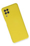 Samsung Galaxy A22 Compatible Case Nano Velvet Silicone - Yellow - 3
