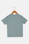 Toddlers Boy Graphic Print Short Sleeve Top, Dark Sage - 3