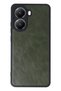 Xiaomi Poco X7 Pro Compatible Case Aras Leather Cover - Dark Green - 2