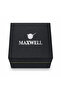 ساعة يد نسائية بمينا بيضاء وسوار رمادي وإطار لامع Women's Watch with White Dial and Gray Strap - 5