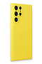 Samsung Galaxy S24 Ultra Compatible Case Nano Velvet Silicone - Yellow - 2