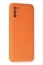 Samsung Galaxy A03S Compatible Case Nano Velvet Silicone - Orange - 2