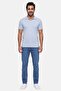 Men Regular Fit Short Sleeve Plain Polo Shirt, Light Blue - 2