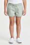 Kids Girl Solid Basic Shorts, Sage Green
