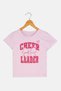 Toddlers Girl Crew Neck Short Sleeve Graphic Print T-shirt, Lavender - 3