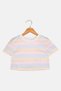 Kids Girl Graphic Print Short Sleeve Top, Multicolor - 3