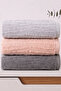 Grace 3-Piece Hand & Face & Head Towel Set - 50X100Cm, 900Gr - 100% Cotton Ultra Soft, High Grammage and Absorbent Texture