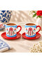 Snake Patterned Turkish Coffee Cup for 2 People