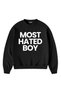 Most Hated Boy Printed Oversize Crew Neck Unisex Sweatshirt