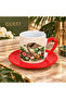 Aion Casa Luxury Tortoise and Tropical Patterned 2-Piece Turkish Coffee Cup Set