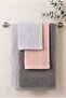 Grace 3-Piece Hand & Face & Head Towel Set - 50X100Cm, 900Gr - 100% Cotton Ultra Soft, High Grammage and Absorbent Texture - 2