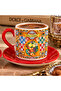 D&G Patterned Turkish Coffee Cup for 2 People - 2