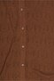 Men Relaxed Fit Textured Short Sleeve Shirt, Brown - 5
