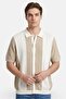 Men Relaxed Fit Textured Short Sleeve Shirt, Multicolor