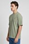 Zoox Men Crew Neck Short Sleeve Graphic Print T-Shirt, Green - 3
