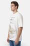 Zoox Men Crew Neck Short Sleeve Graphic Print T-Shirt, White - 3