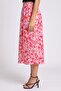 Women Floral Print Pull On Midi Skirts, Multicolor - 3