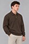 Oversize Buttoned Collar Knitted Sweater Dp 17501_10063