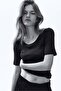 Scoop-neck pima cotton T-shirt - 3