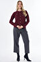 Buttoned Knitwear Cardigan Claret Red - 2