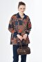 Mixed Pattern Sweatshirt Indigo