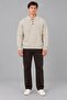 Oversize Buttoned Collar Knitted Sweater Dp 17501_10063 - 4
