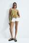 Draped-panel satin strappy top - 6