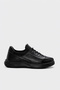 Genuine Leather Black Men's Casual Shoes 166Ma1006