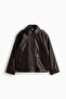 Coated biker jacket