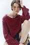 Long-sleeved boat-neck top - 2