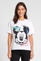 Women Crew Neck Short Sleeve Graphic Print T-Shirt, White