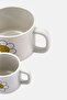 2 Pcs Ceramic Sunflower Mug, White - 3