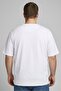 Men Crew Neck Short Sleeve Brand Logo T-Shirt, White - 4