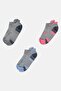 Women 3 Pairs Heather Low Cut Socks, Multicolor - 3