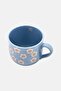 Speckled Debossed Soup Mug 620 ml, Blue - 2