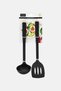 Modern Pantry 2 Pcs Nylon Ladle And Slotted Turner, Black