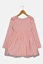 Kids Girl Textured Dress, Pink - 2