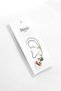 Women 4 Pieces Fashionable Hoop Earrings, Multicolor - 2