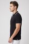 Men Regular Fit Solid Short Sleeve Polo Shirt, Black - 3
