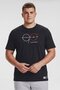 Men Sportswear Fit Short Sleeve Running T-Shirt, Black