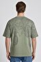 Men Crew Neck Short Sleeve Allover Print T-Shirt, Sage Green - 4