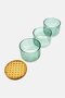 3-Tier Stacking Glass Canister With Decorative Lid 592 ml, Green - 2