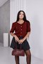 Heart Buttoned Short Sleeve Embroidered Cardigan